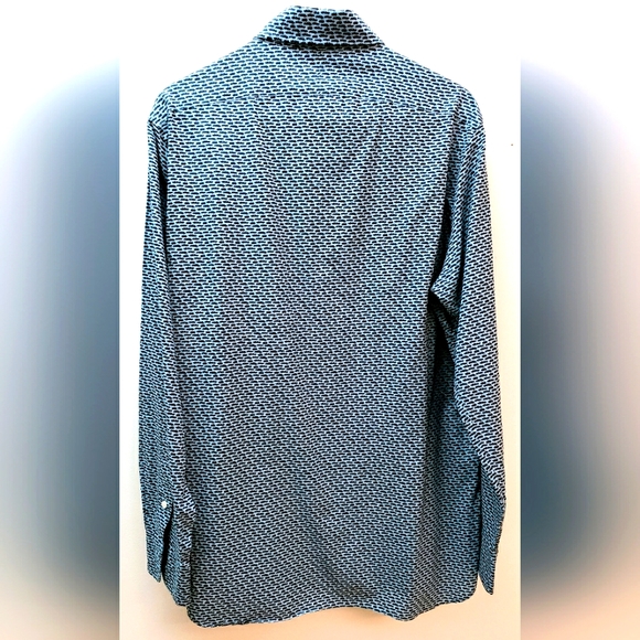 Ralph Lauren Classic Fit Shirt, Black Cars on a Rich Blue Background, FUN! - Picture 2 of 3